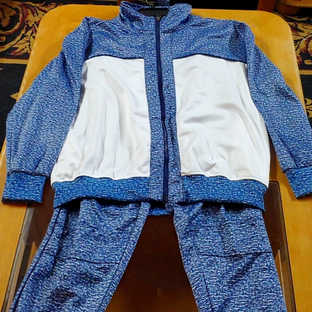 2 Piece Track Suit Multicolor Blue